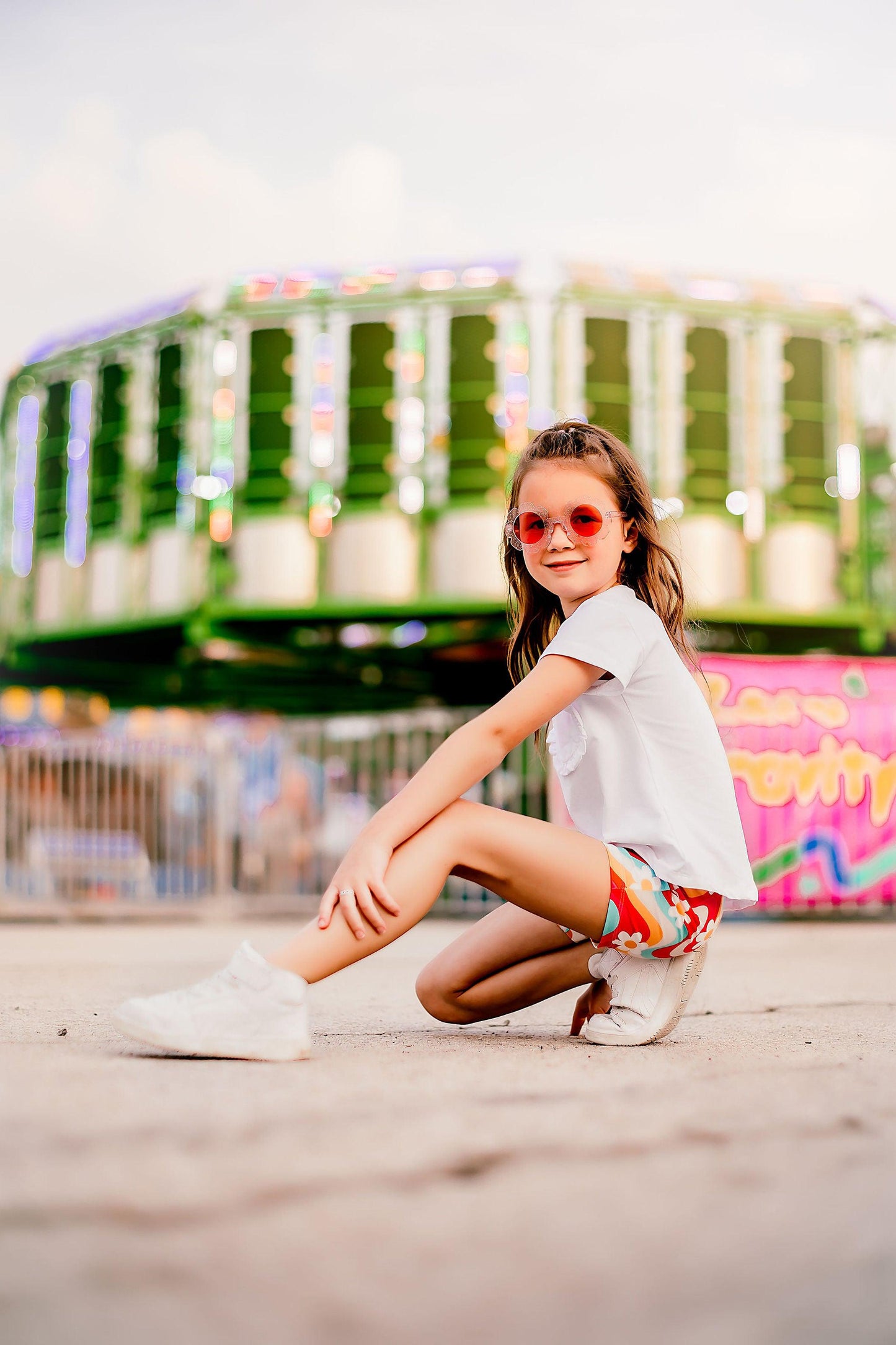 White Ruffle Pocket Tee