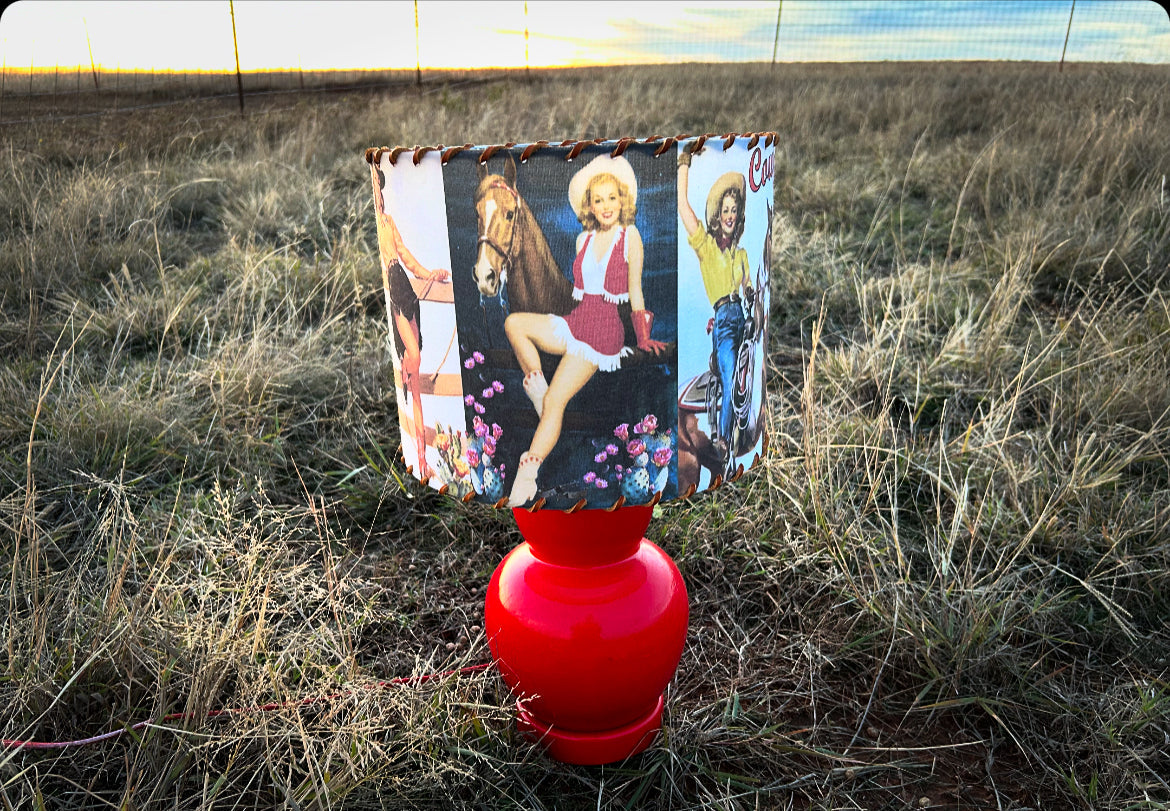 Cowgirlin’ Lampshade Large 14-inch