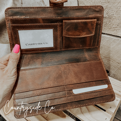 Loretta Cowhide Wallet by Countryside Co.