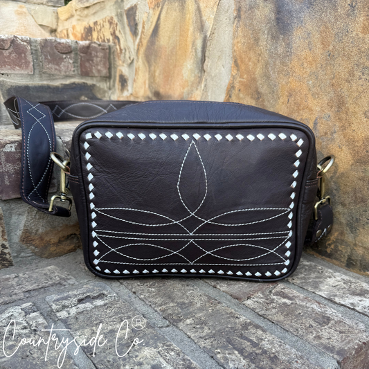 Boot Stitch Leather Purse by Countryside Co.