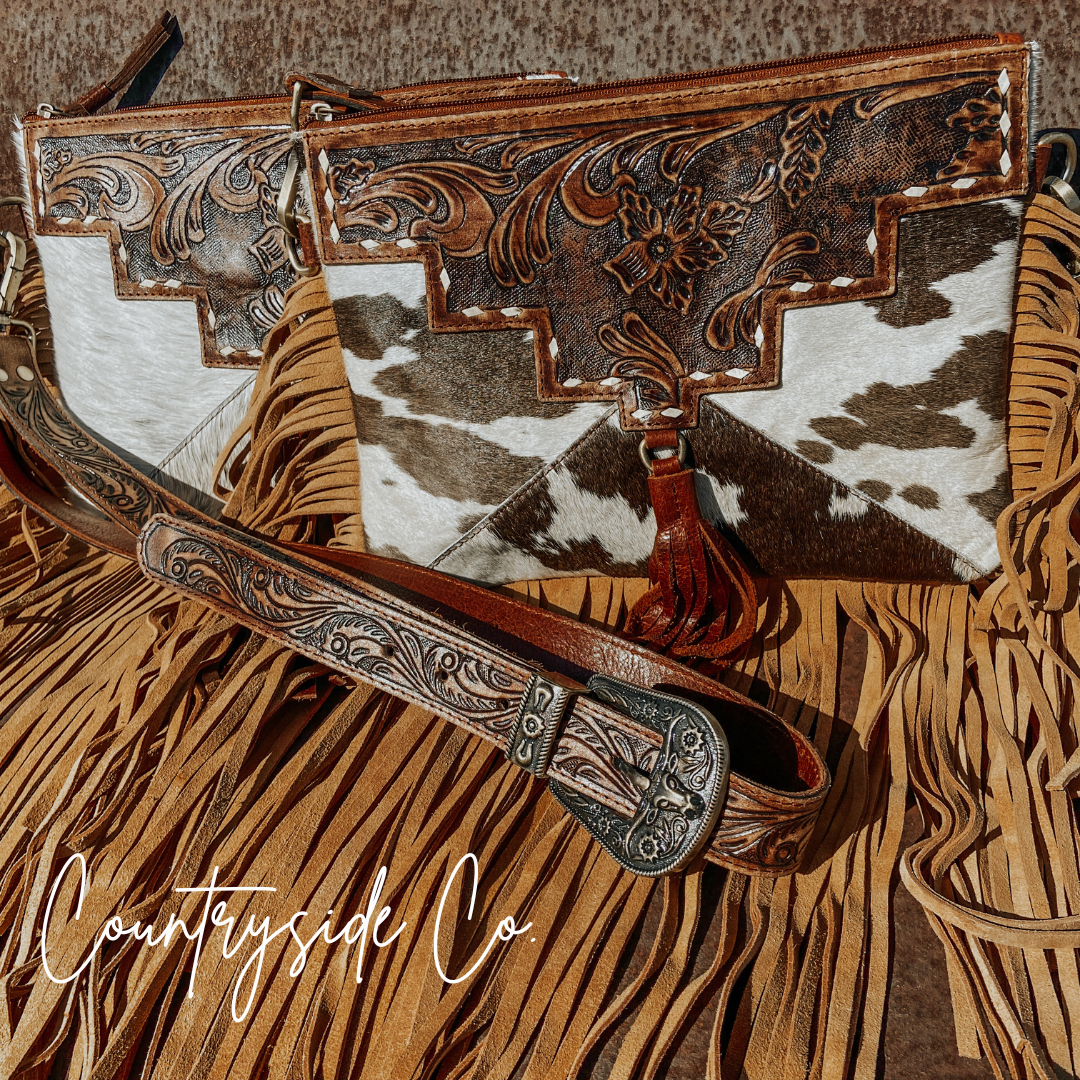 Fort Worth Cowhide Crossbody