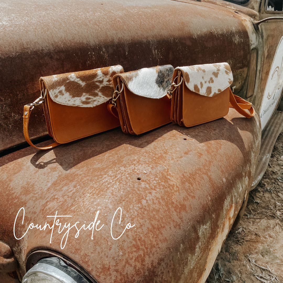 Nashville Chic Cowhide Purse by Countryside Co.