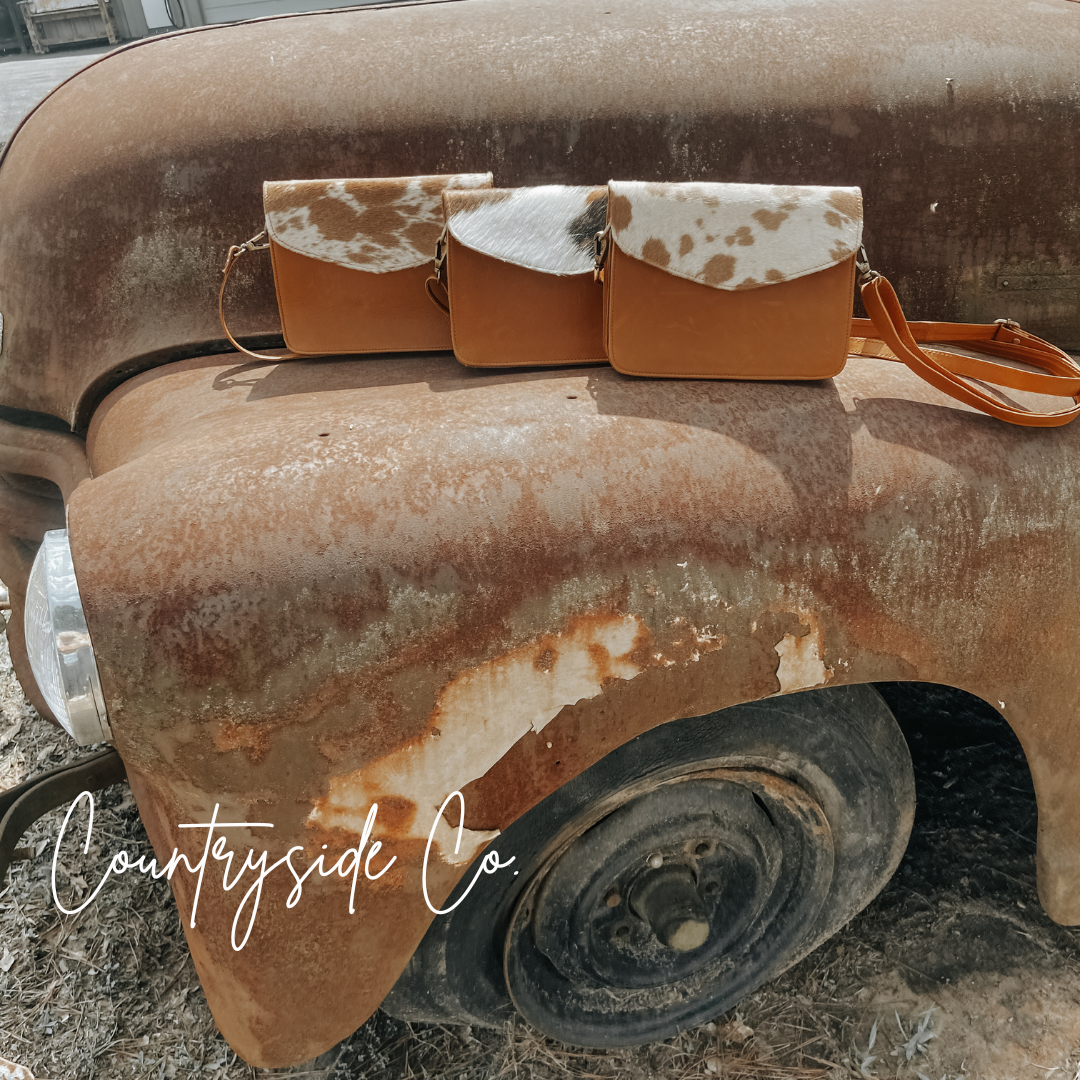 Nashville Chic Cowhide Purse by Countryside Co.