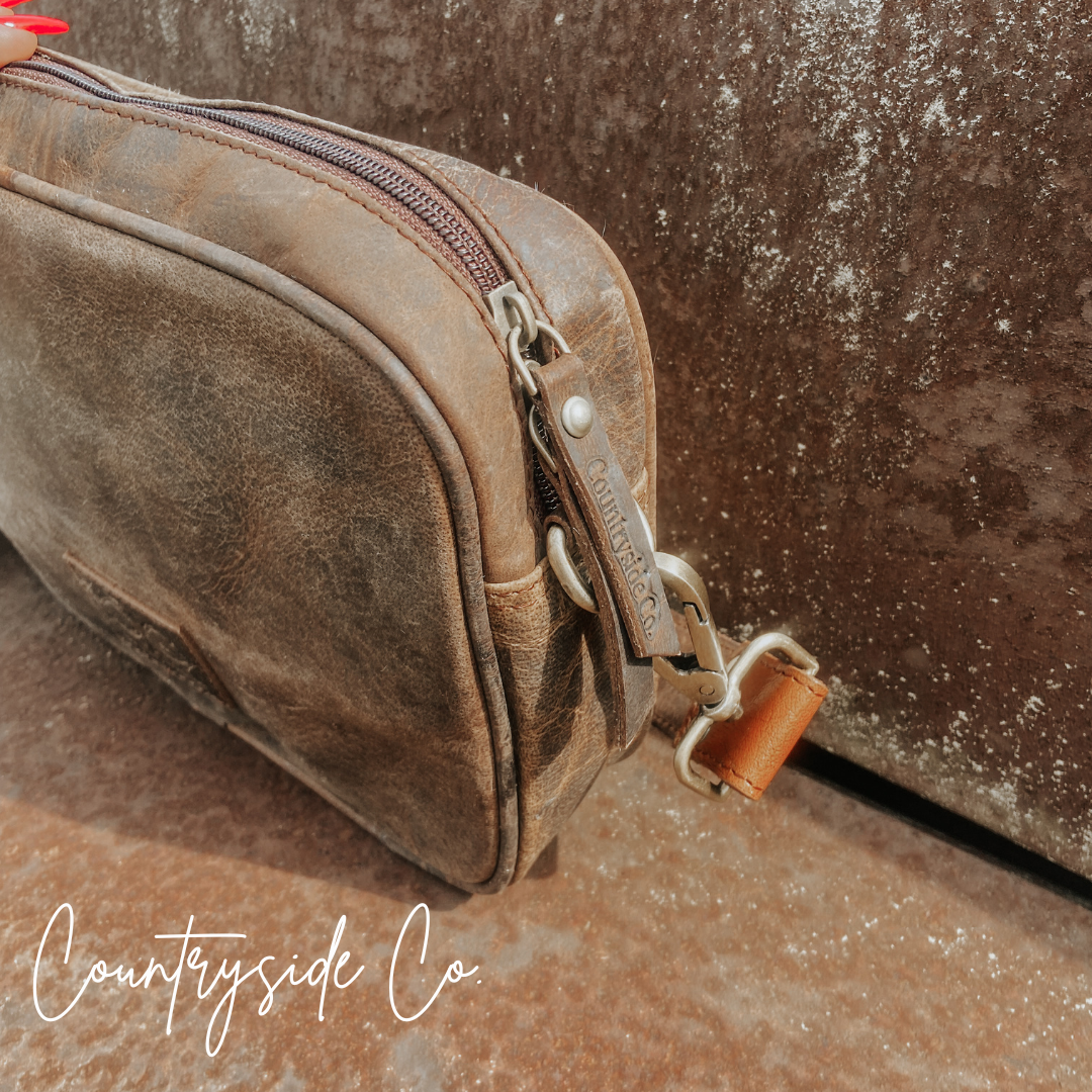 Belle Cowhide Sling Crossbody Fesitval Bag