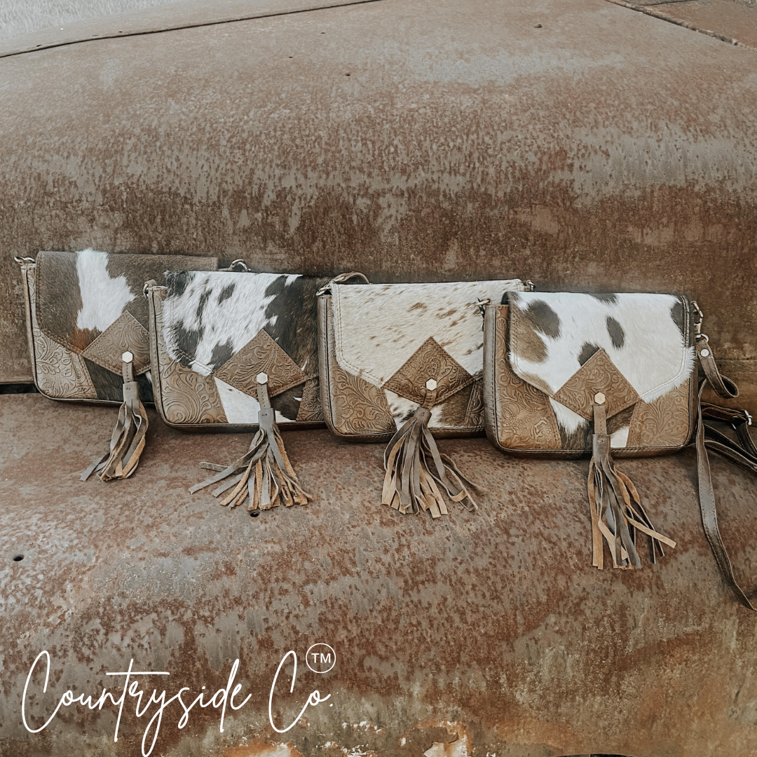 Maple Cowhide Crossbody Purse by Countryside Co.