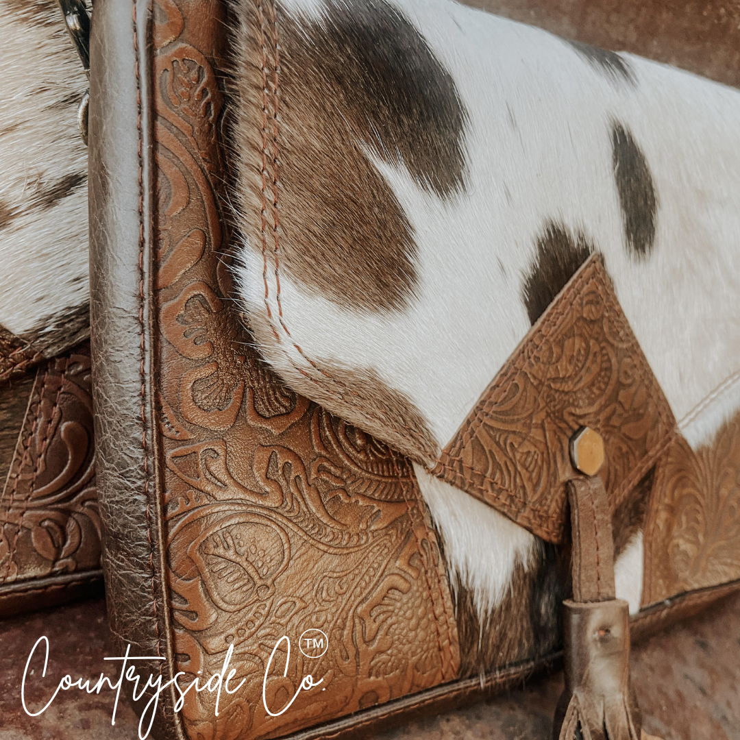 Maple Cowhide Crossbody Purse by Countryside Co.