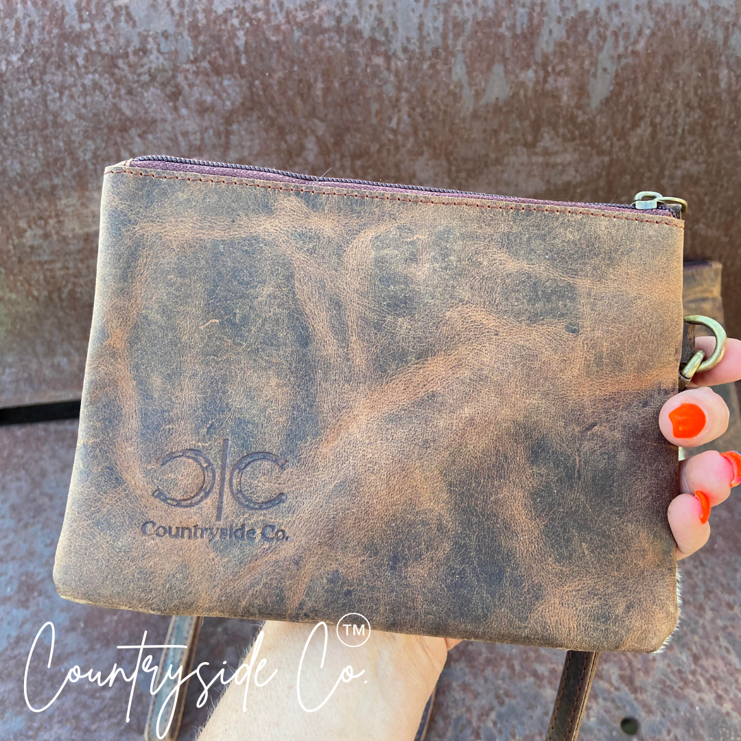 Trailblazer Cowhide Leather Wristlet by Countryside Co.