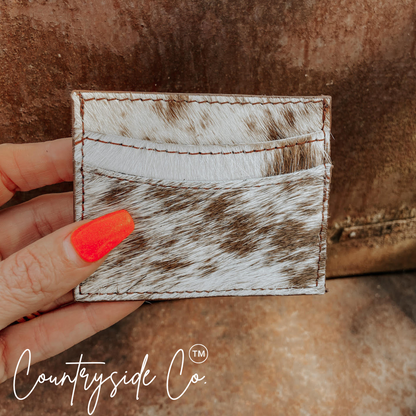 Cowhide Credit Card Holder by Countryside Co.