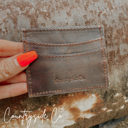 Cowhide Credit Card Holder by Countryside Co.