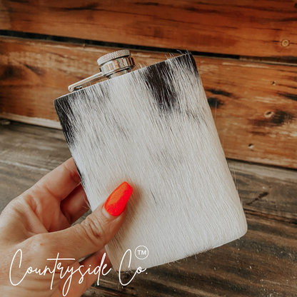 Cowhide Flask by Countryside Co.