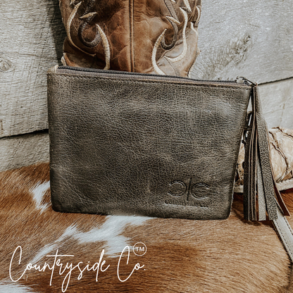 Colette Cowhide Wristlet by Countryside Co.