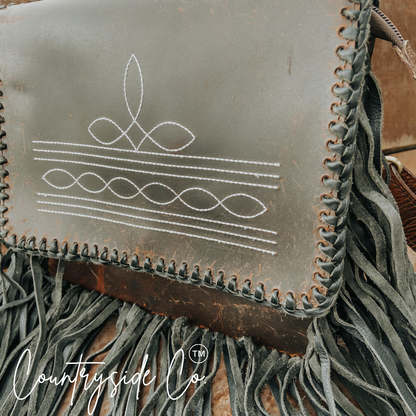 Bandera Boot Stitch Fringe Purse by Countryside co.