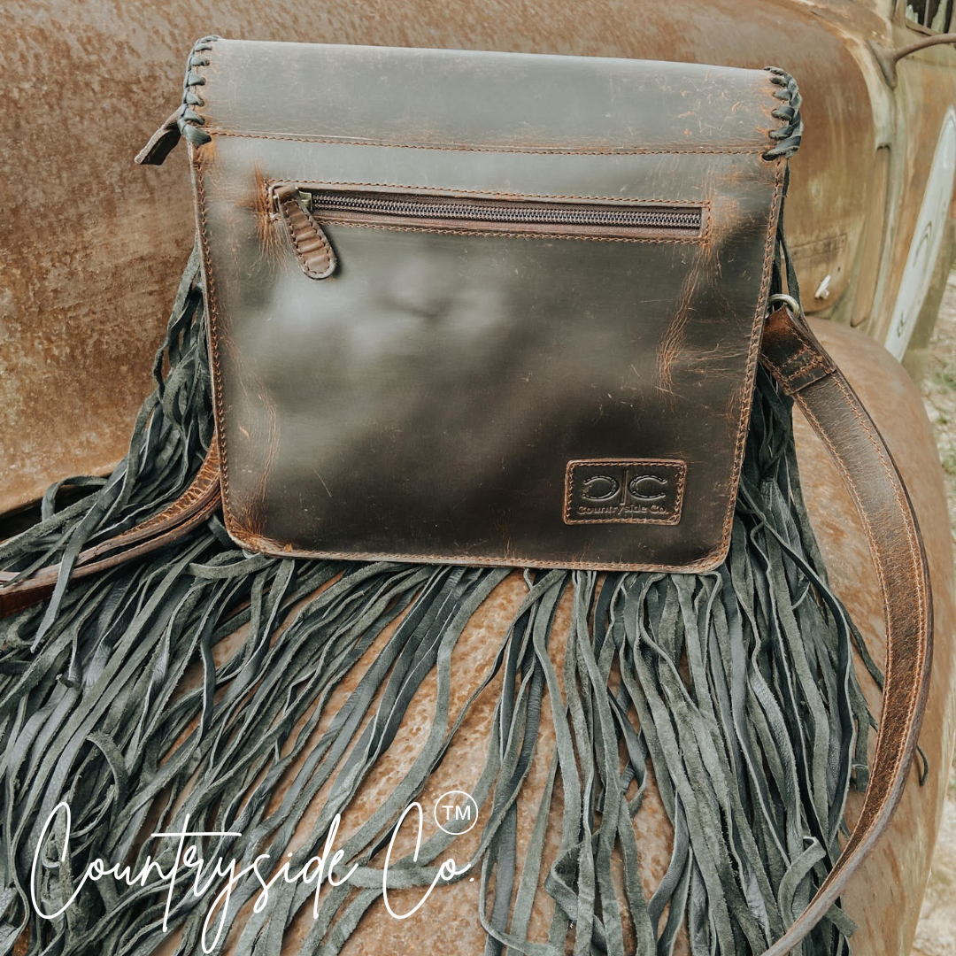 Bandera Boot Stitch Fringe Purse by Countryside co.