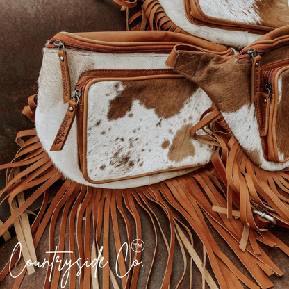 Addy Cowhide Sling Festival Bag by Countryside Co.