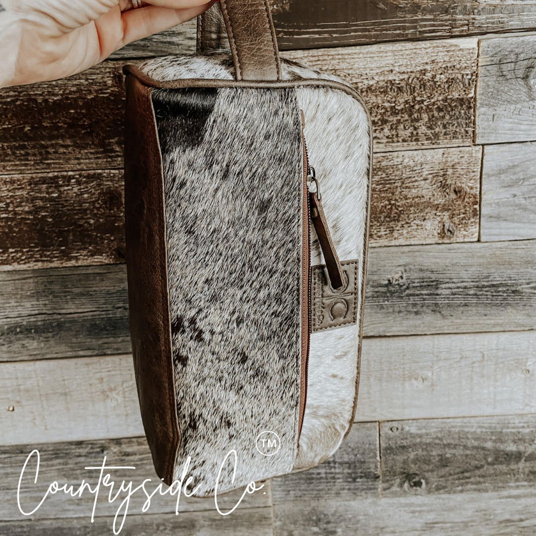 Countryside Cowhide Toiletry Bag