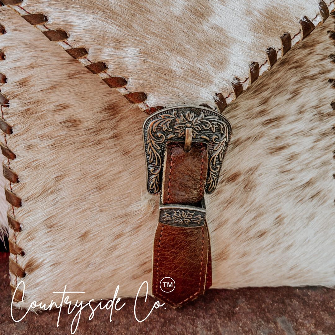 Rustler Cowhide Buckle Purse by Countryside Co.