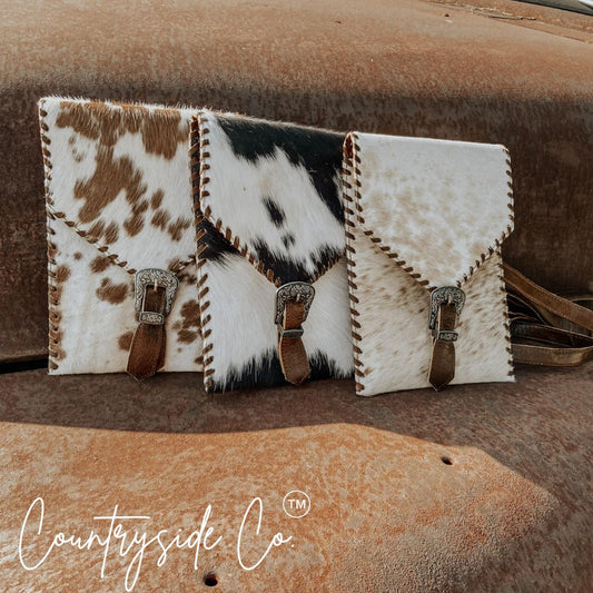 Rustler Cowhide Buckle Purse by Countryside Co.