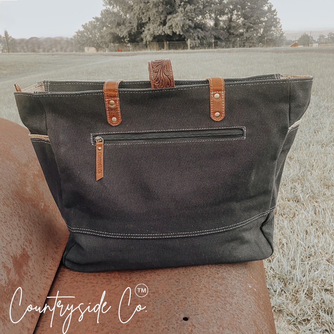 Darby Cowhide Carry All Bag by Countryside Co. Overnight bag, Computer bag