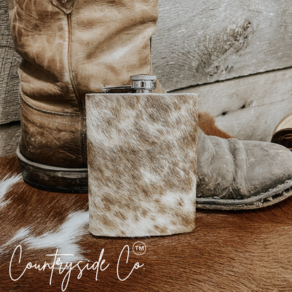 Cowhide Flask by Countryside Co.