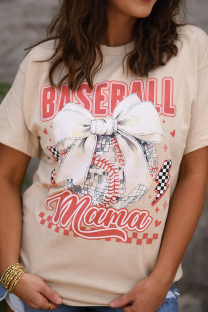 Baseball Mama Disco Tee