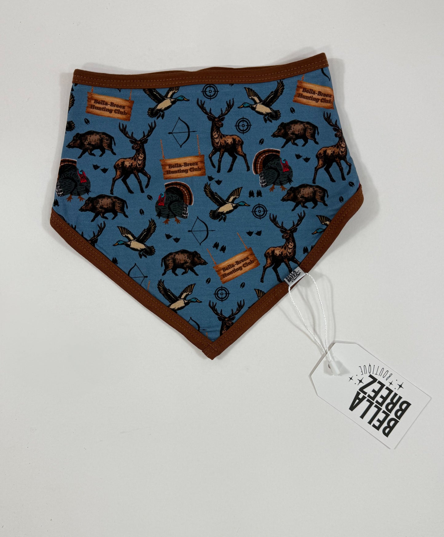 BLUE Bella-Breez Hunting Club Bamboo Bib