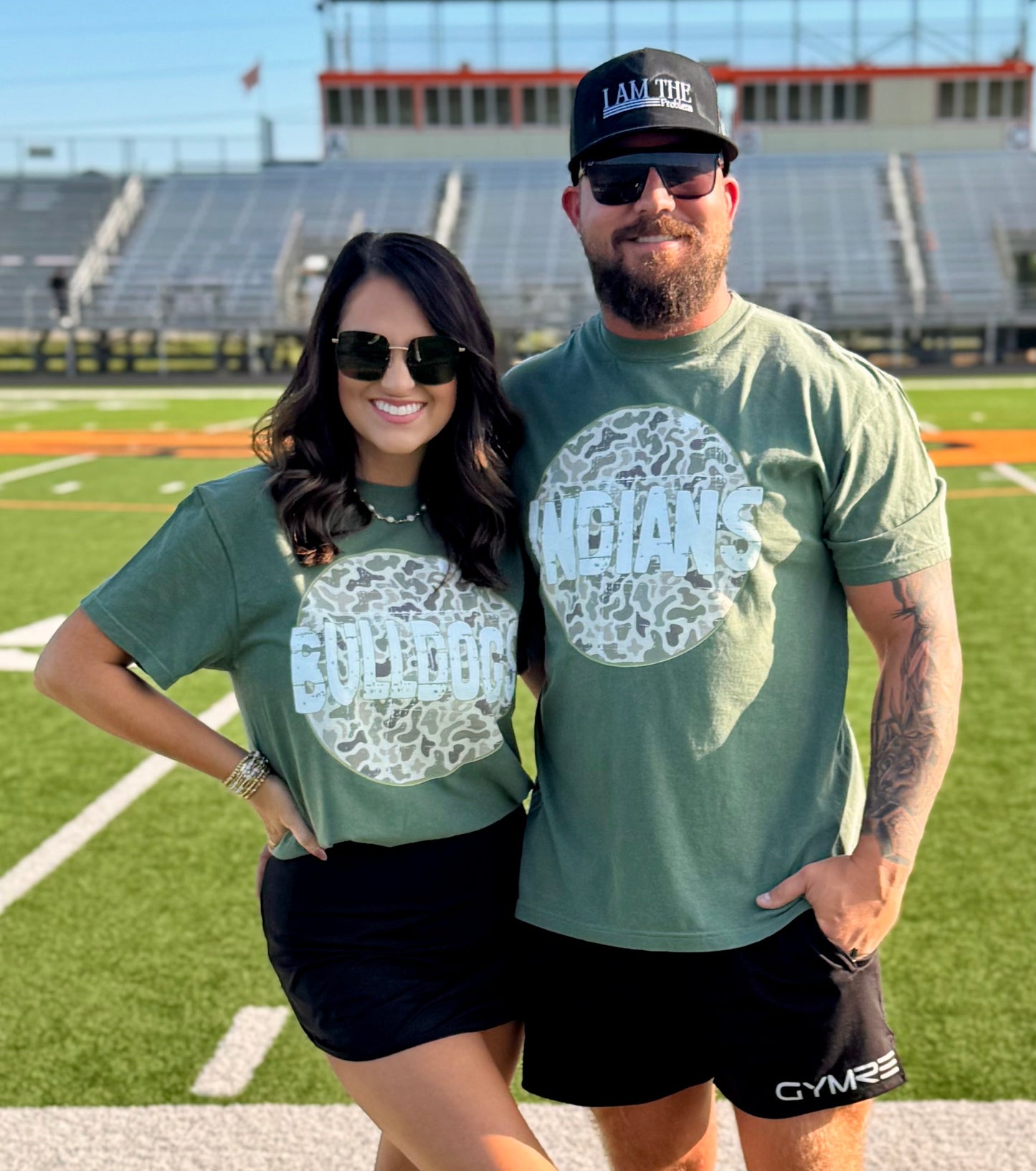 Custom Camo Circle Spirit Tee