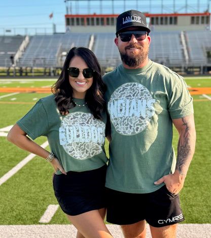 Custom Camo Circle Spirit Tee