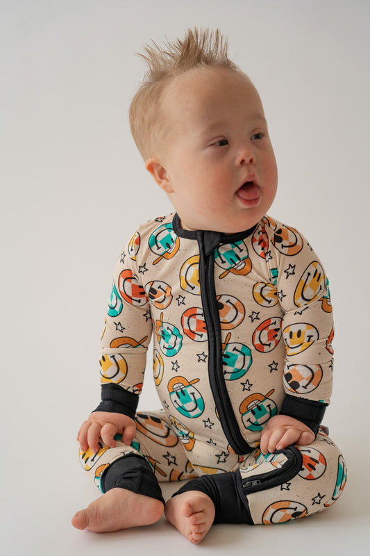 Smiley Check Loveralls