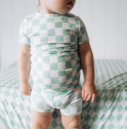 MINT CHECKERS DREAM SHORT SET