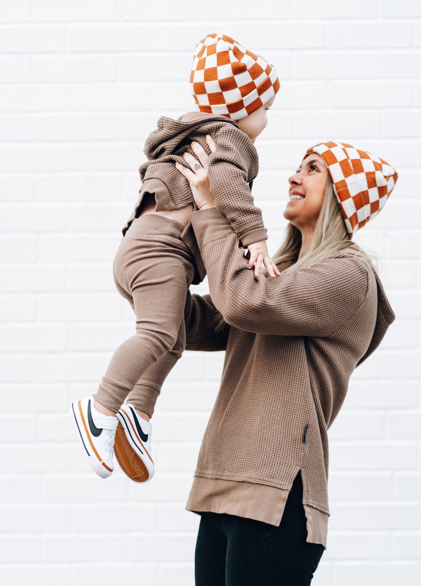 COPPER CHECKERS DREAM BEANIE