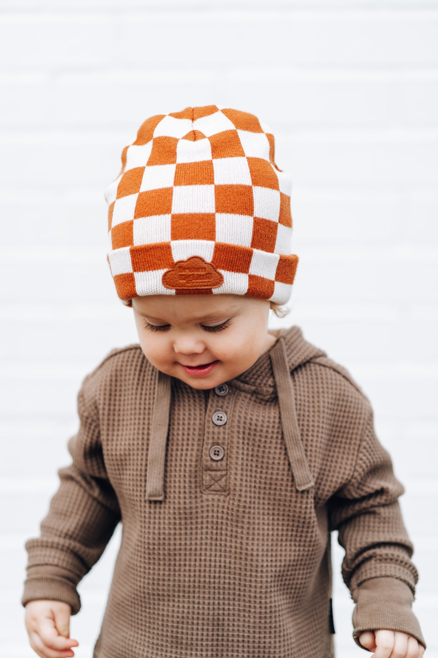 COPPER CHECKERS DREAM BEANIE