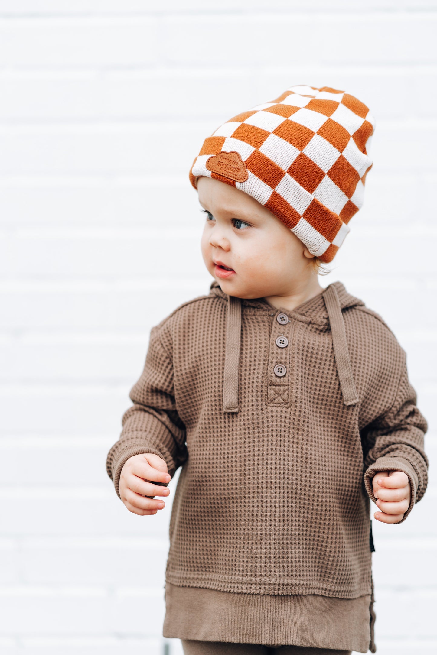 COPPER CHECKERS DREAM BEANIE