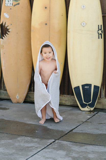 Desert Sage Muslin Hooded Towel