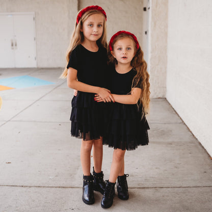 BLACK RIB DREAM TUTU DRESS