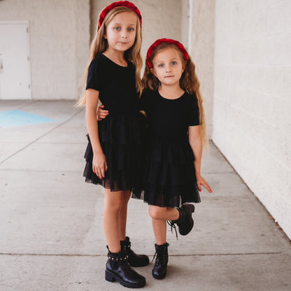 BLACK RIB DREAM TUTU DRESS