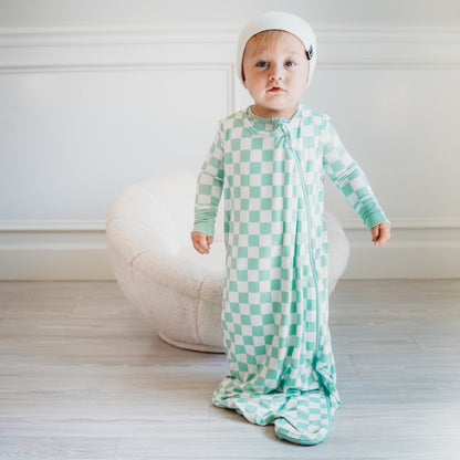 MINT CHECKERS DREAM SLEEP SACK