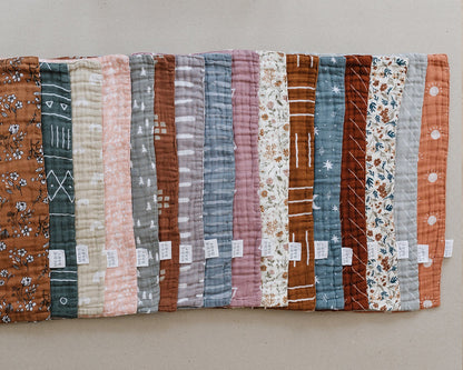 Rust Mudcloth Burp Cloth