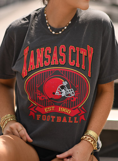Kansas City Football Vintage Tee