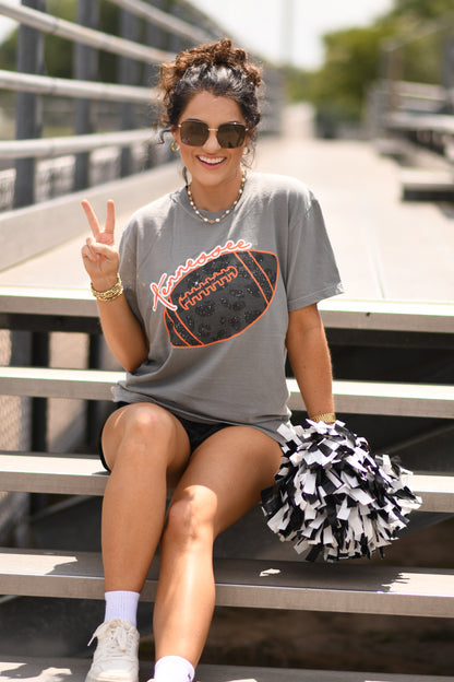 Tennessee Faux Leopard Football Tee