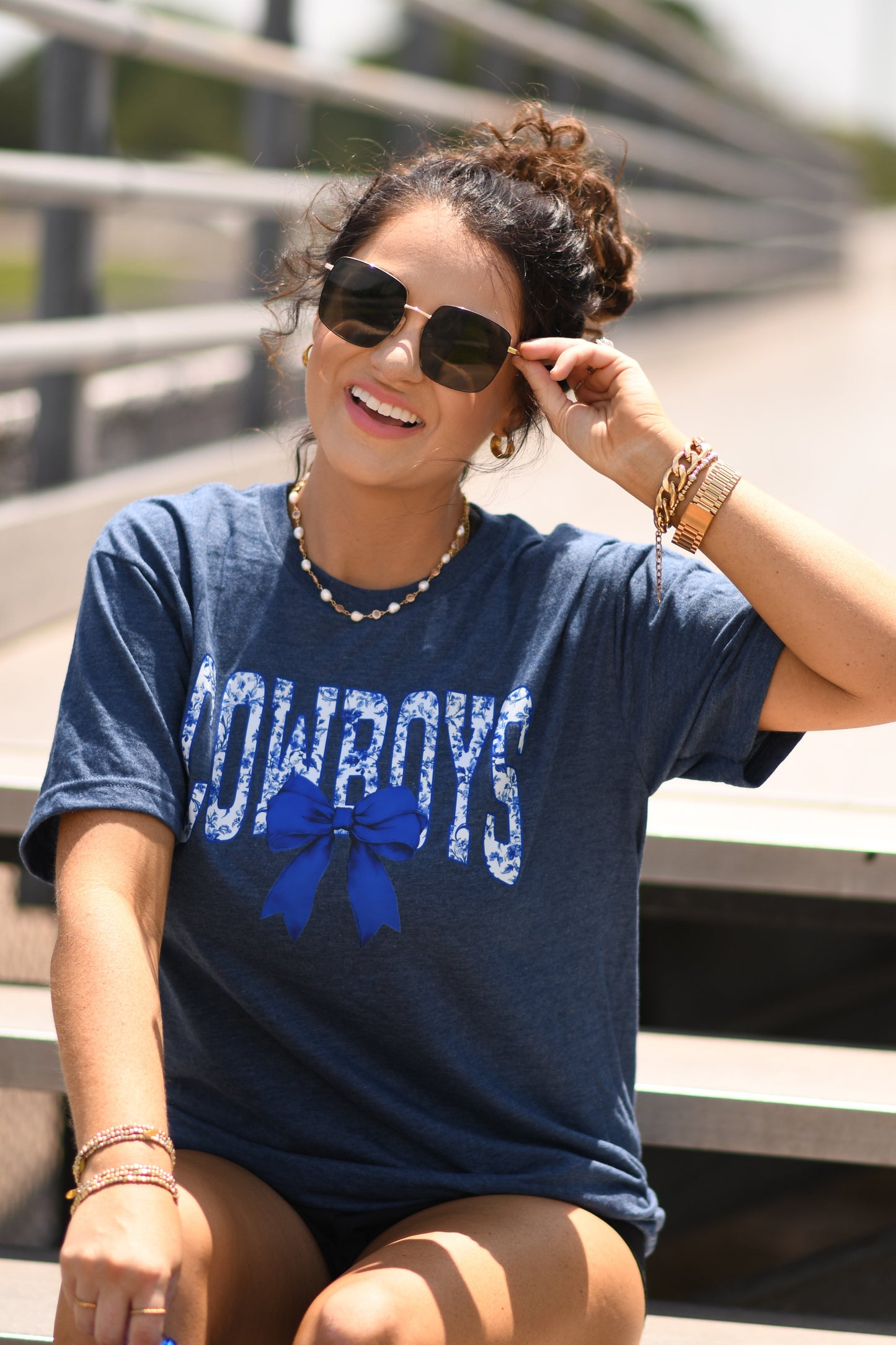 Cowboys Chinoiserie Bow Tee