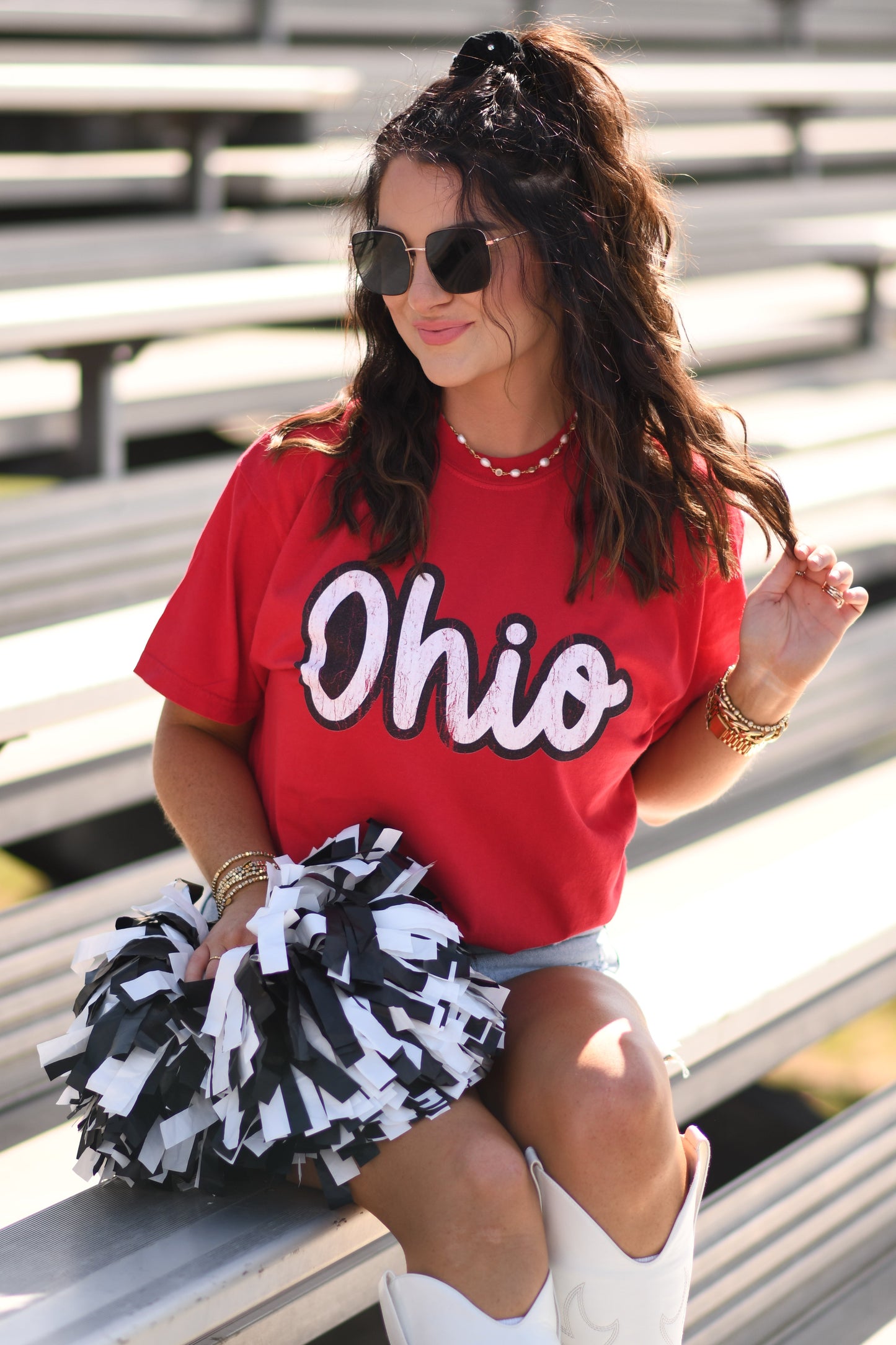 Ohio Distressed Tee