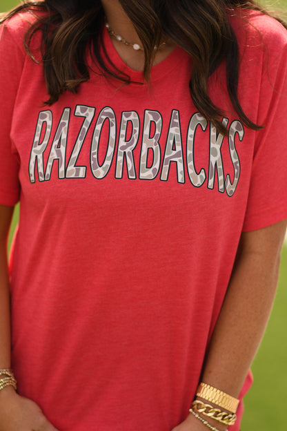 Razobacks Camo Tee