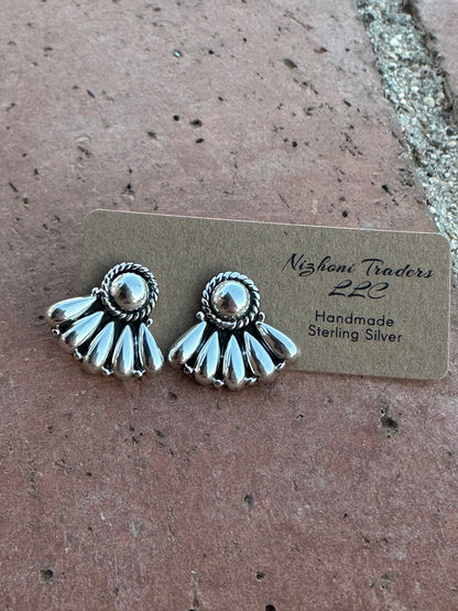 Nizhoni “The Backroads” Sterling Silver Post Earrings Handmade