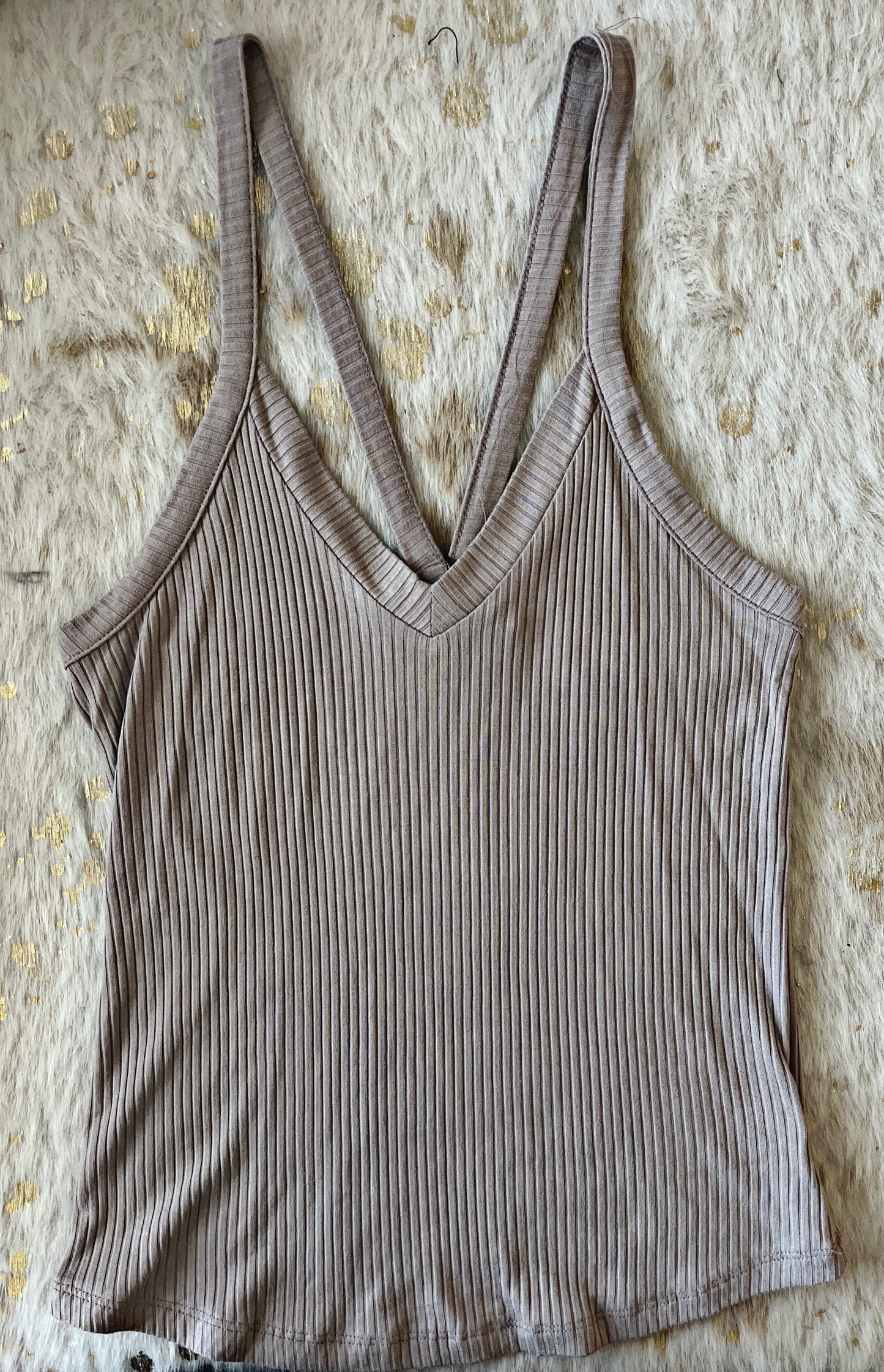 Mocha Ribbed Tank