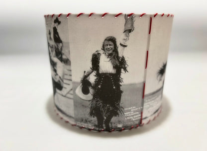 Old West Cowgirls Red Lace Lampshade