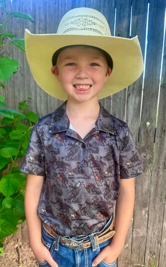 RODEO NATION KIDS POLO