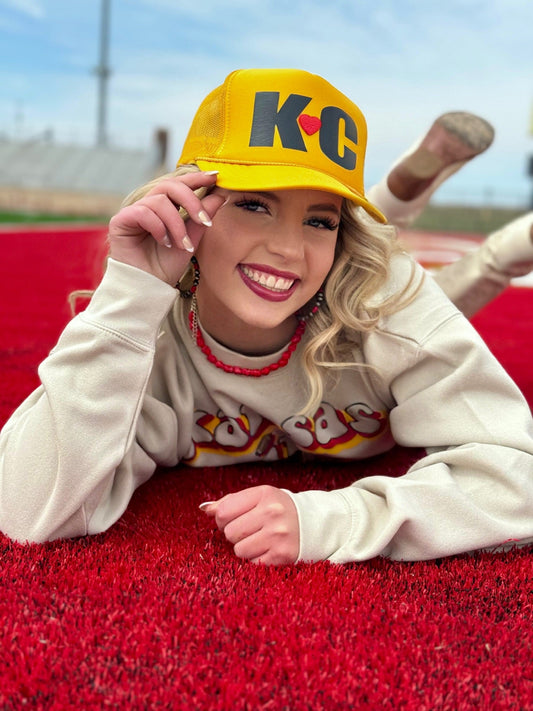 KC Heart on Trucker Cap by Randi Mahomes