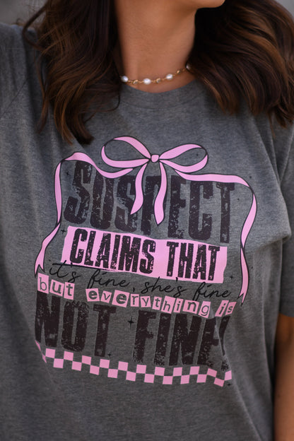 Suspect Claims she’s Fine Tee