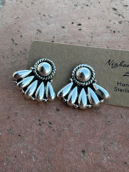 Nizhoni “The Backroads” Sterling Silver Post Earrings Handmade