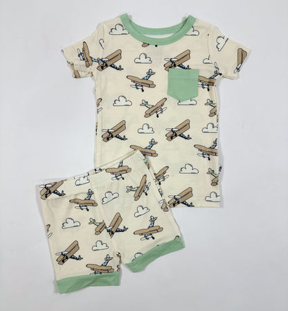 Airplane Bamboo Short Set